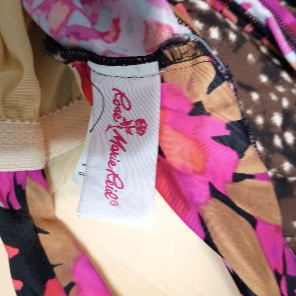 Rose Marie Reid - Floral One-Piece Swimsuit - Size 12 - Picture 6 of 9